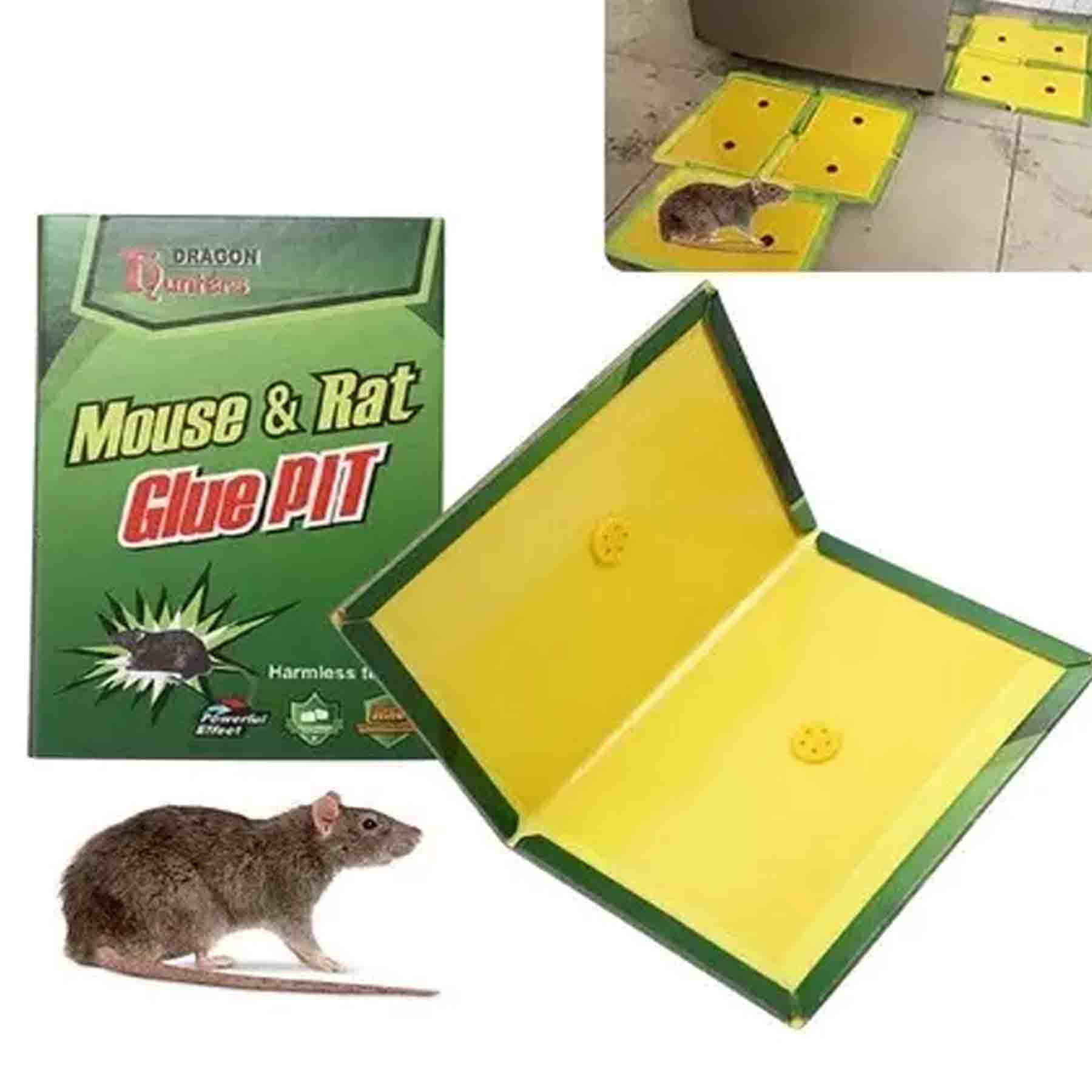 Vista 2 de Laminas Trampa Atrapa Rata Ratón Pegamen